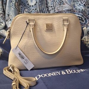 Dooney & Bourke Cream Leather Satchel